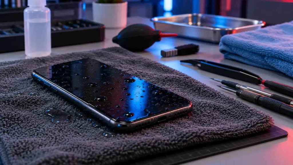Water-Damaged Phone: First Steps Before Repair